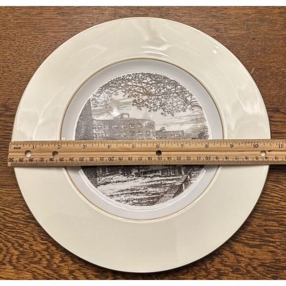 Set of 4 MIT Campus Buildings Commemorative Dinner Plates by Wedgwood 1952 LE - Picture 13 of 13